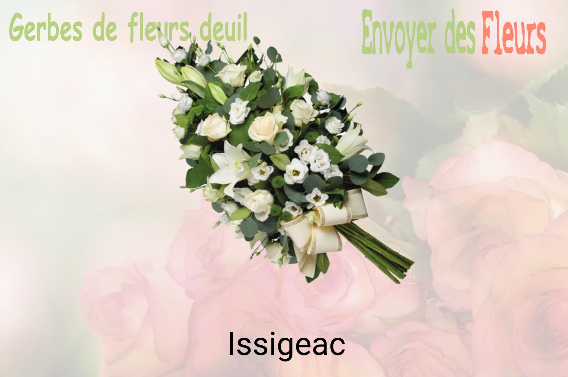 Gerbe de fleurs de deuil livrée à Issigeac